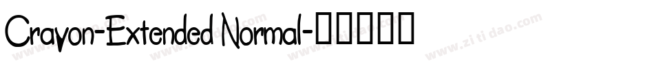 Crayon-Extended Normal字体转换